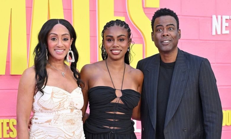 Malaak Compton-Rock, Zahra Rock and Chris Rock